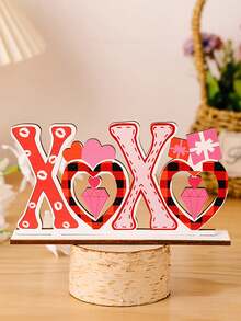 1 pezzo Ornamento da scrivania a forma di cuore per San Valentino, decorazione da scrivania rosa adatta per vassoi, decorazione per la casa, decorazione per San Valentino, allestimento dell'atmosfera di San Valentino a casa. - Multicolore - Visualizzare 10