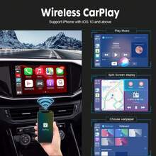 Carlinkit Dongle Inalámbrico CarPlay y Android Auto para Reproductor de Navegación de Coche Android Adaptador USB Pantalla Espejo Spotify Waze CCPM/A - Logotipo de CCPA CarlinKit - Ver 3