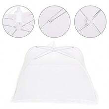 Paraguas portátil de alimentos Pantalla de malla para el hogar Cubierta de alimentos Tienda de campaña Paraguas Cubierta de comida plegable para exteriores Tiendas de pantalla Fiestas Picnics - como en la foto - Ver 2