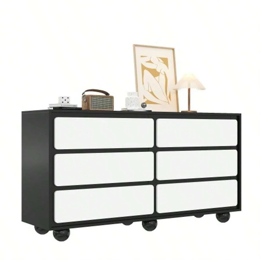 Storage Cabinets - White+Black - View 1