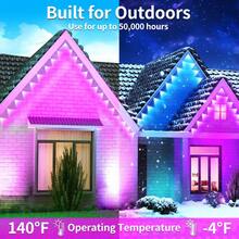 Permanent Outdoor Light,RGB Eaves Lights,Scene Modes IP67 Waterproof Outdoor Under Eave Lighting,Led Lights Decor,Garden Decor,House,Party - Đèn ngoài trời cố định 50ft - Xem 3