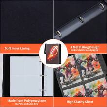 Football Card Binder 4 Pocket - Holds 400 Cards For Collecting - Baseball001 - View 11