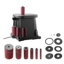 Oscillating Spindle Sander, 2000RPM Benchtop Spindle Sander With 6 Sleeves (1/2"-3"), 0.59" Stroke & Dust Connection Port For Furniture Finishing, Crafts Sanding, DIY Woodworking - 2000RPM 15*11.5inch - View 8