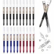 20 Pcs Bolígrafo de Gel 0.5mm Pluma Tinta Liquida Bolígrafos de Gel de Punto Fino Bolígrafos Gel Punto Fino Un Marcador Que Escribe Suavemente y No Rompe la Tinta Negro Rojo Azul - NegroRojoAzul - Ver 1