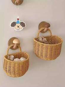 Giỏ đựng hành tây, gừng, tỏi treo tường kiểu dáng cổ điển, giỏ đựng trái cây, giỏ đựng hoa, giỏ đựng trứng - Nhiều màu - Xem 2