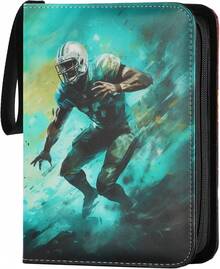 Football Card Binder 4 Pocket - Holds 400 Cards For Collecting - Football004 - View 1