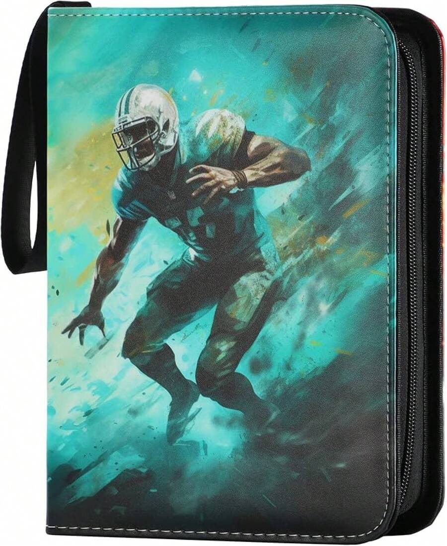 Football Card Binder 4 Pocket - Holds 400 Cards For Collecting - Football004 - View 1