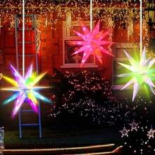 HETIE Estrella para Arbol de Navidad, Decoracin de rbol de Navidad, Aplicacin y Control Remoto, Con Base Metlica, Decoracin navidea, decoracin del rbol de Navidad - inicial - Ver 4