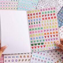 PAGEMORE 2000+ Pcs Alphabet Sticker Journaling, Fun Colorful Letter Stickers Junk Journal, Scrapbooking Supplies, Decorative Women Teen - inicial - Ver 7