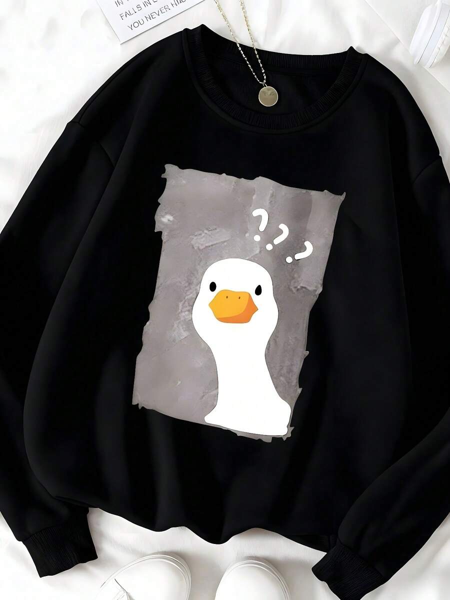 Women Sweatshirts - 黑色 - 查看 1
