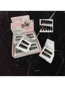 uñas postizas de presion - producto de alta durabilidad - Negro - Ver 2