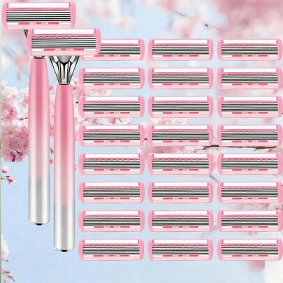 Barbeadores Femininos e Masculinos, Barbas - Depilação das Pernas e Axilas Suave e Indolor | Dispositivo Manual de Remoção de Cabelos em Aço Inoxidável | Acessórios de Beleza Sem Óleo para Homens e Mulheres | Presentes Perfeitos para Ano Novo, Dia dos Namorados e Outras Datas Comemorativas