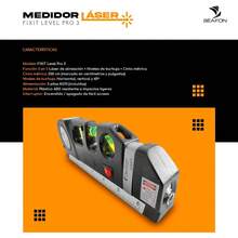 SEAFON Nivel láser Multipropósito, Medidor Láser Metro + Cintaétrica de 2.5, Regla, Nivelador láser de línea 25 Metros Flexómetro techo/piso/pared Azulejo Cocina Construccion Herramientas (Negro) - 1 - Ver 5