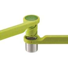 Joseph Joseph Helix Garlic Press And Citrus Juicer Ergonomic TwistAction Hand Press Stainless Steel Set Green And Yellow For Kitchen Use Efficient Garlic Squeezing And Fresh Citrus Juicing With NonStick Coating And Easy To Clean Design - 綠黃 - 查看 3