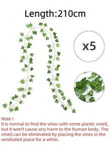 20 dây leo giả có lá dùng trang trí phòng, vòng hoa cây thường xuân nhân tạo, bối cảnh cây treo giả dùng trang trí nhà cửa, trang trí sân vườn, trang trí tường, trang trí phòng ngủ, trang trí đám cưới, trang trí bàn, trang trí tiệc, trang trí sinh nhật, trang trí trong nhà và ngoài trời, trang trí Giáng sinh - Nhiều màu - Xem 12