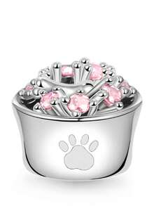 1 Hạt charm hình hoa hồng đỏ hình hoa anh đào nở rộ hình hoa tulip phù hợp với vòng tay rắn nguyên bản, vòng cổ hạt để làm đồ trang sức bạc 925 tự làm, quà tặng trang sức cho bé gái - Nhiều màu - Xem 24