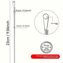 Herramienta de enhebrado sin esfuerzo, adecuada para diversas actividades de agujas e hilos, herramienta de costura familiar, liga de cordón, herramienta de enhebrado flexible, dispositivo auxiliar de cinta elástica de cintura de múltiples propósitos, dispositivo de enhebrado de ojal de resorte, herramientas, accesorios de costura, Halloween, disfraces de Halloween, costura - Multicolor - Ver 5