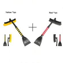 Diseño clásico, versátil y estilizado Raspador multifuncional inalámbrico con agarre antideslizante y desmontable, pala quitanieve para parabrisas de coche, herramienta esencial para la eliminación de nieve y hielo en exteriores y mantenimiento de conducción en invierno - Multicolor - Ver 5
