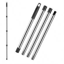 Spin Mop Replacement Handle - 4-Section 30" To 58" Mop Handle Replacement Stick Compatible With O-Ceda Spin Mop, EasyWring Mop Handle For Floor Cleaning(Mop Head&Base Not Include) - 黑色 - 查看 1