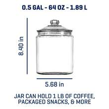 Vintage Style Half Gallon Glass Canister Jar With Airtight Locking Lid For Flour, Sugar, Cookies, Pasta & Dry Food Storage – Ideal For Kitchen Pantry Organization, Farmhouse Decor & Homemade Gift Packaging - 1 - Xem 5