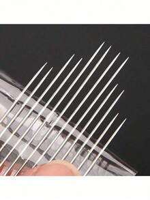12pcs Hand Sewing Needles Set With Needle Threader, Stainless Steel Embroidery Knitting Needles In Clear Storage Box For Clothing Diy Craft - Single Size - View 6