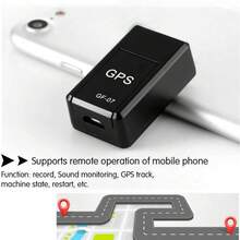 1/2 Pieces Small Magnetic GPS Tracker, Mini GF-07 Small Magnetic GPS Tracker. Suitable For Various Scenarios In Pets, Vehicles, And Households. Real-Time Positioning With Low Battery Alert. USB Charging. Black-Tech Anti-Loss Device. - Multicolor - View 6
