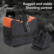 Shooting Rest Bags Rest Front & Rear Support Sandbag Stand Holders For Rifle - Svart - Visa 3
