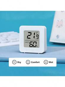 迷你紧凑型精密数字湿度计，高精度家用温度检测器，湿度计数字温度计，室内温度计，小显示屏环境舒适，适用于室内、室外、汽车、卧室、浴室等。
