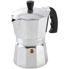 IMUSA USA B120-42V - Cafetera exprés de aluminio para estufa, plateada, Tamaño de 3 tazas(Plateado) - Multicolor - Ver 2