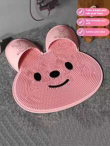 Bathroom Anti-Slip Mat, Bath Foot Scrubbing To Remove Dead Skin, Shower Foot Washing Mat, Tutu Silicone Massage Foot Mat - Multicolor - View 4