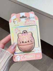 Cute Cat-Shaped Lip Balm, Gentle Hydrating Formula With Shea Butter, Long-Lasting Nourishment To Relieve Dryness & Chapping, Leaves Lips Soft & Supple, Adorable Animal Design, Multi-Color Options Available Soft, Plump Lips With A Cute Twist! Cat-Shaped Moisturizing Lip Balm For Daily Care - 彩色 - 查看 7