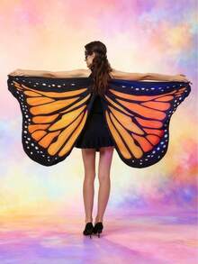 Women's Party Butterfly Wing Shawls, Adult Festival Costume Cloaks, Halloween, Christmas And Carnival Role-Playing Sets, Party Butterfly Wing Costumes, Fairy And Princess Theme Event Shawls (Without Masks), Festival Costume Clothing Accessories,Valentine's Day Costume - Multicolor - View 9