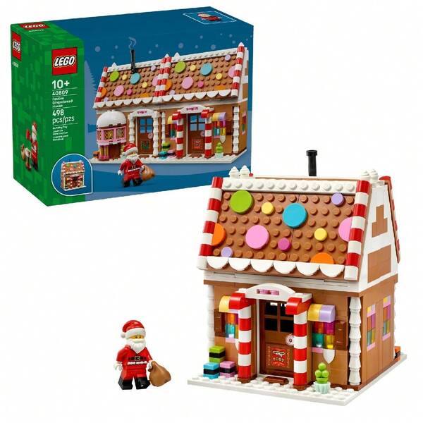 LEGO LEGO - 40809 Casa de Jengibre Navideña - Apto para mayores de 10 años - Puede usarse como decoración de habitación - Regalo de Navidad