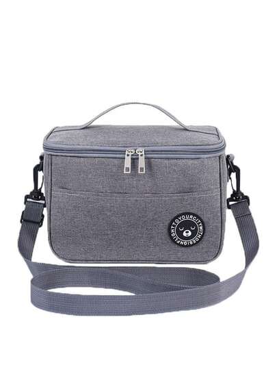 Bolsa Térmica Lancheira Média Porta Marmita Lanche Bebida Ideal Para Viagem Com Alça