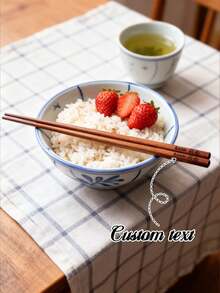 1Pair Custom Engraved Japanese Dark Wood Chopsticks, Personalised Japanese Dark Wooden Chopsticks - Gift Wedding Chinese Reusable Chop Sticks, Wooden Stunning Sushi Oriental - Multicolor - View 3