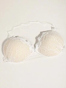 1 对粘性隐形胸罩，3 厘米厚，聚拢设计，适合小胸，无肩带款式，乳头保护，隐形内衣，适合吊带裙和婚纱 - 彩色 - 查看 5
