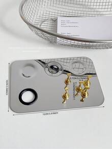 Set de decoraciones de arte de uñas 3D - Incluye base magnética rectangular, piezas de ajedrez de aleación transparente iridiscente de colores surtidos para DIY, exhibición de esmalte de uñas, accesorios de fotografía de uñas, accesorios de arte de uñas - Multicolor - Ver 22