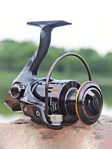 SOUGAYILANG 1.8M Carbon Fiber Spinning Rod |2000/3000Series 5.2:1Gear Ratio Carbon Fiber Drag Washer Metal Shaft And Bell Bearings |Random 1Kit Fishing Bait & A Fishing Line For Saltwater And Freshwater - Black - View 11