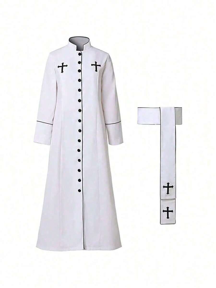 Men Cosplay Clothing - White - View 1