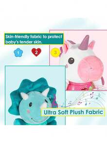 Plush Musical Toy, Educational Sensory Doll Light Up Musical Toy, Plush Stuffed Animal Toy, Light Music Toy Set, Christmas Gifts, Birthday Gifts, Random Accessories Color