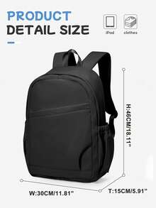 时尚笔记本电脑背包，适用于14-15.6英寸笔记本电脑，新款时尚背包，男女通用，学生适用，大容量，防水尼龙旅行包，适合户外露营、徒步旅行，男女皆宜的休闲背包，新年高品质礼物 - 彩色 - 查看 4
