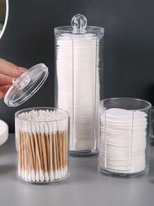 Wooden Lid Sign Box Bamboo Lid Cosmetic Box Storage Box Cosmetic Organizer Box Ornament Transparent Makeup Removal Box - Multicolor - View 3