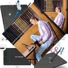 XPPen Updated Deco 01 V3 Drawing Tablet, 16384 Press Sens, 8 Custom Shortcuts, 220 Report Rate For OSU Pad, Remote Teach & Animation, Compat With Android, Windows, MacOS - as pic - View 1