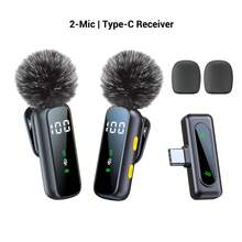 HITOZON Pro Wireless Lavalier Microphone: Plug & Play, Stylish Design, LED Display, Long Battery Life - For Smartphones, Computers, Laptops - Ideal For Content Creation, Live Streaming, Podcasting - Black - View 8