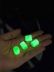 4pcs Glow In The Dark Tire Valve Caps, Universal Fluorescent Tire Valve Stem Covers, Absorb Light During The Day And Glow For Long Time. The Car Glow Valve Caps Come In Green, Pink, Blue And Yellow Colors. Suitable For Car, SUV, Motorcycle, Bicycle And Truck Tire Valve Stems. - Multicolor - View 17