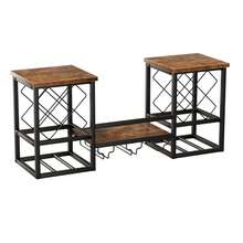 FXLTSBL Wine Rack, Metal Wall-Mounted Wine Rack, Black, Bar Rack With 3 Glass Shelves, Wine Rack With Bottle Storage, Suitable For Bar, Kitchen, Dining Room, Restaurant, 100 X 45 X 25 Cm, Bar Storage, Wine Presentation, Stylish Organizer, Modern Wine Rack, Durable Rack, Wall-Mounted Shelf, Bottle Storage - Black - View 9