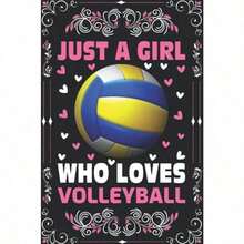 Volleyball Notebook: Just A Girl Who Loves Volleyball Notebook Journal For Women Girls Gifts: Volleyball Notebook Journal Dairy - 110 Page Paperback Notebook - 6"x9" - como en la foto - Ver 5