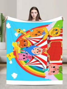Plim Plim  Blanket Flannel Blanket, Super Comfortable Winter Warm Blanket Summer Air Conditioning Blanket, Soft And Light Bed Sofa Decoration, Not Easy To Shed, - màu đen - Xem 2