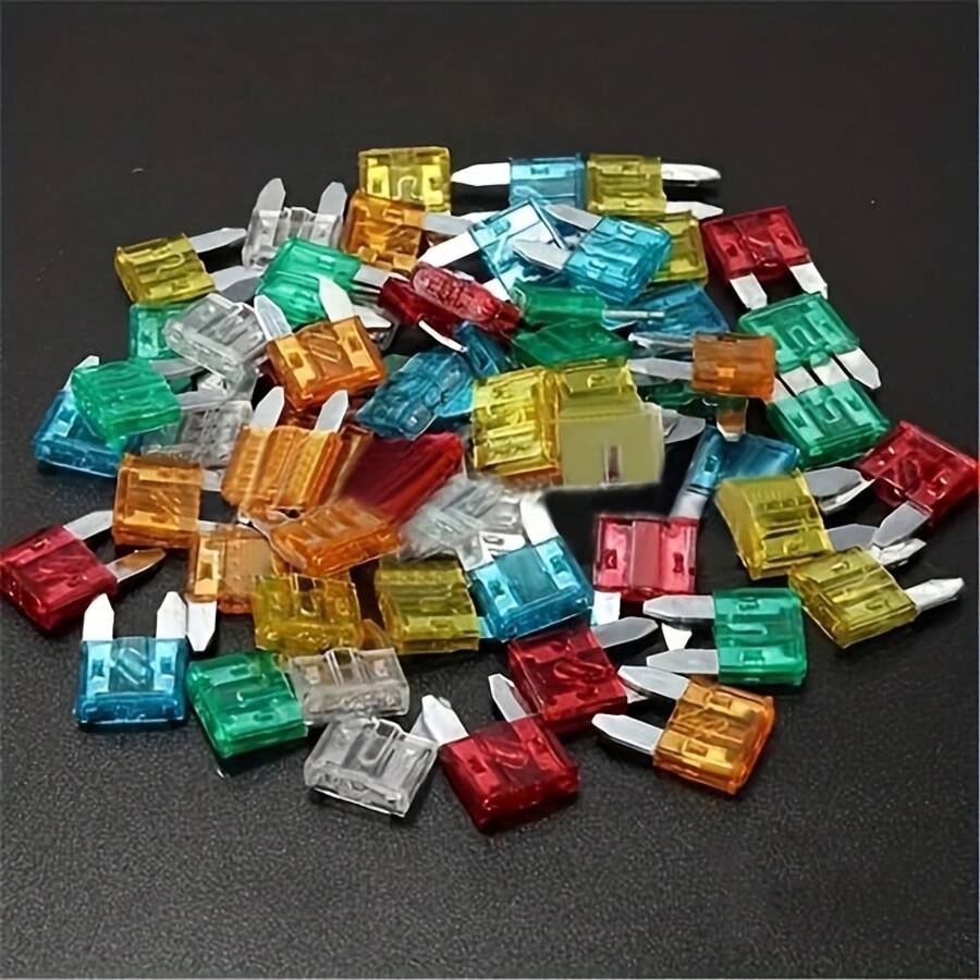 60pcs Bagged Insurance Sheet, Car Fuse, Small Size 5A/10A/15A/20A/25A/30A - 60pcs - View 1