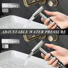 Bidet Sprayer For Toilet, Stainless Steel Bidet Sprayer Kit, Easy Install Toilet Bidet Attachment For Personal Hygiene And Cleaning, Toilet Bidet Sprayer With Bidet Hose For Feminine Wash - 1 - 查看 4